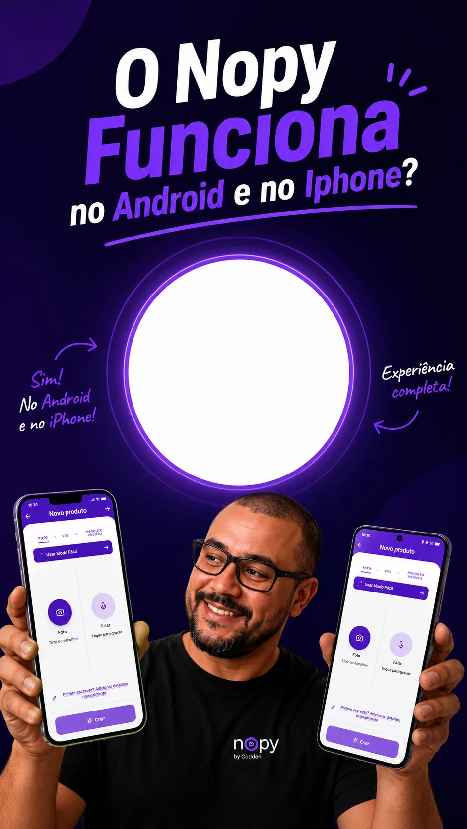 O Nopy funciona no Android e no iPhone?