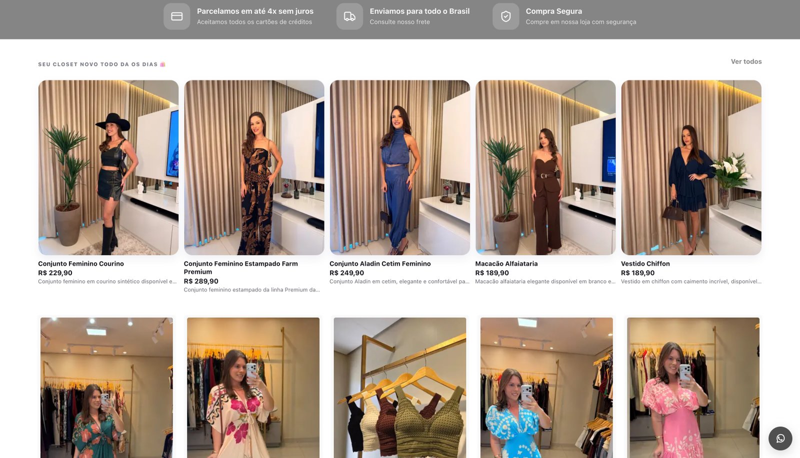 Vitrine da Closet Store