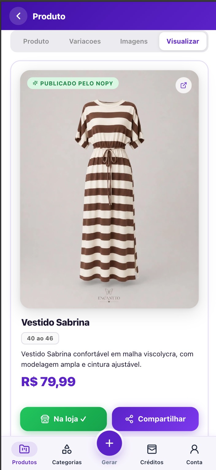 Produto gerado pela IA